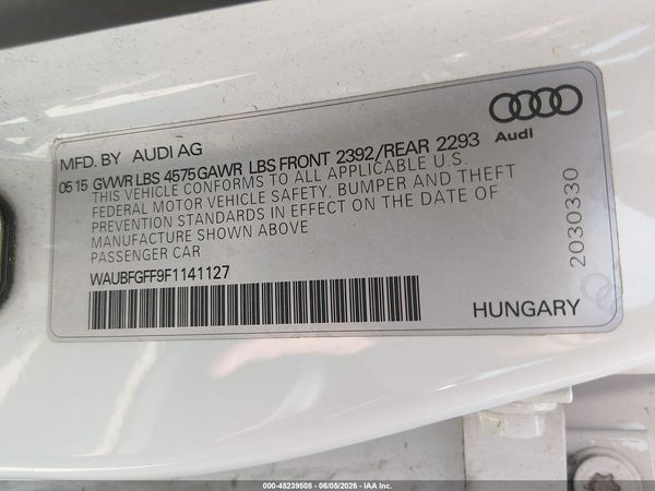 2015 AUDI A3 2.0T PREMIUM