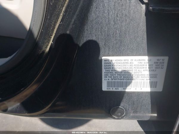 2013 HONDA PILOT TOURING