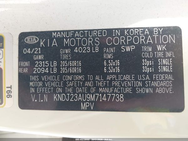 2021 KIA SOUL LX