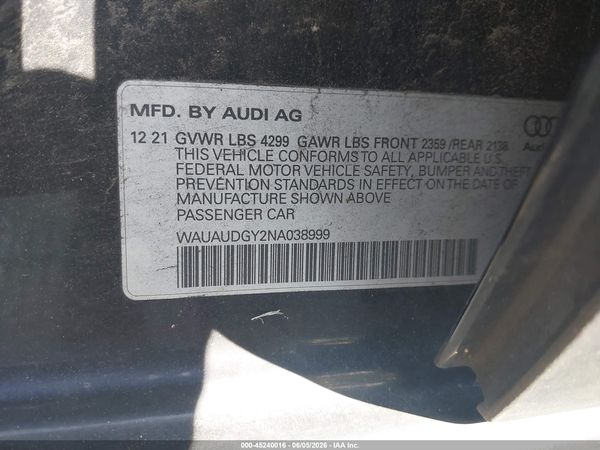 2022 AUDI A3
