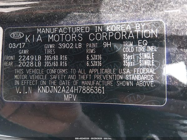 2017 KIA SOUL Base