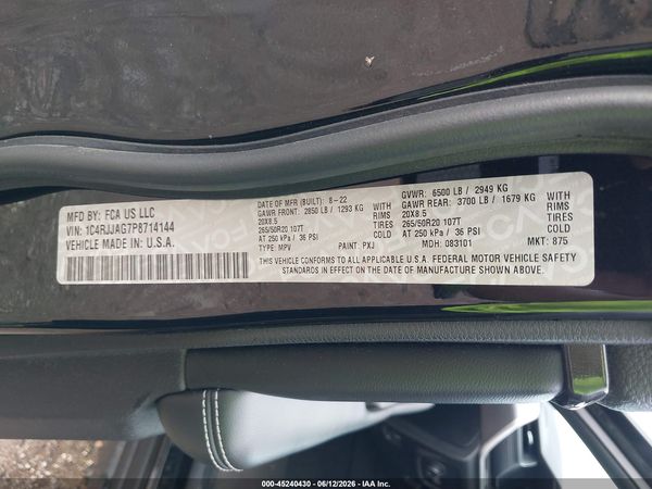 2023 JEEP GRAND CHEROKEE L ALTITUDE 4X2