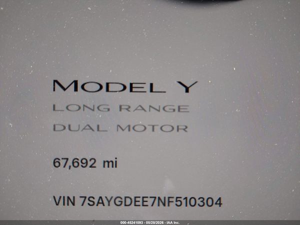 2022 TESLA MODEL Y