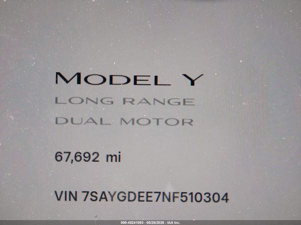 2022 TESLA MODEL Y