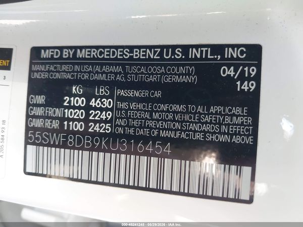 2019 MERCEDES-BENZ C 300 C300
