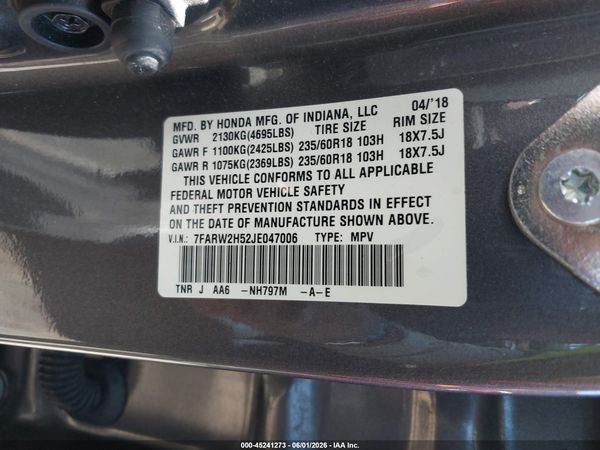 2018 HONDA CR-V EX
