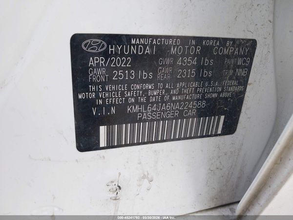 2022 HYUNDAI SONATA SEL