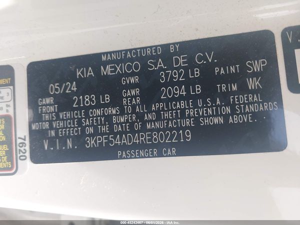 2024 KIA FORTE GT-LINE