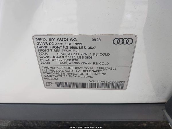 2024 AUDI Q8 E-TRON PREMIUM PLUS QUATTRO