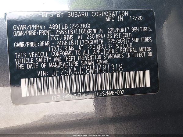 2021 SUBARU FORESTER PREMIUM