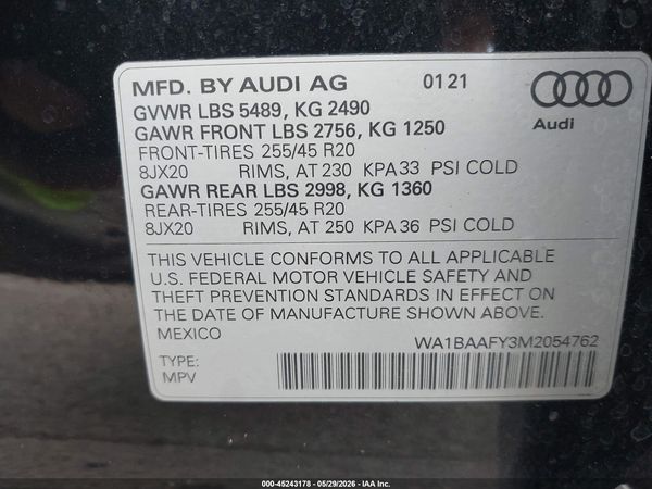 2021 AUDI Q5