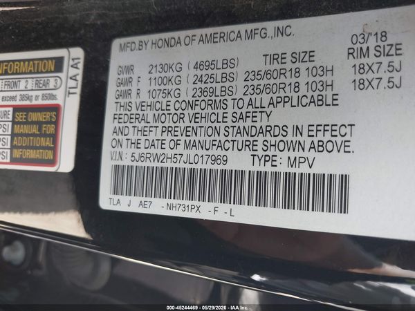 2018 HONDA CR-V EX
