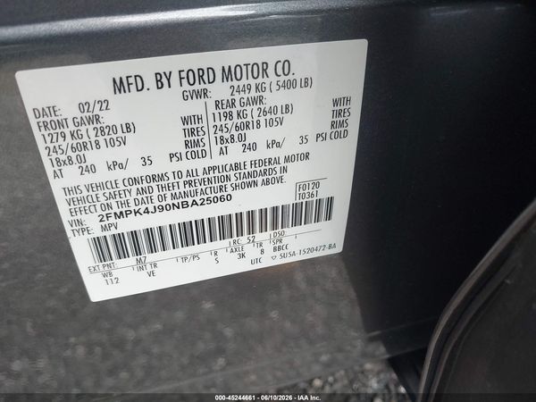 2022 FORD EDGE SEL