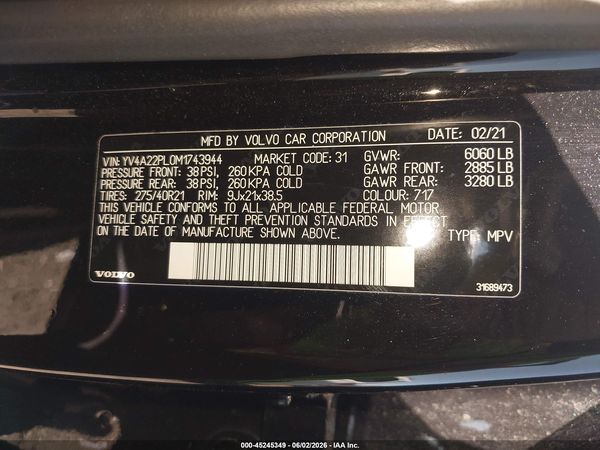 2021 VOLVO XC90