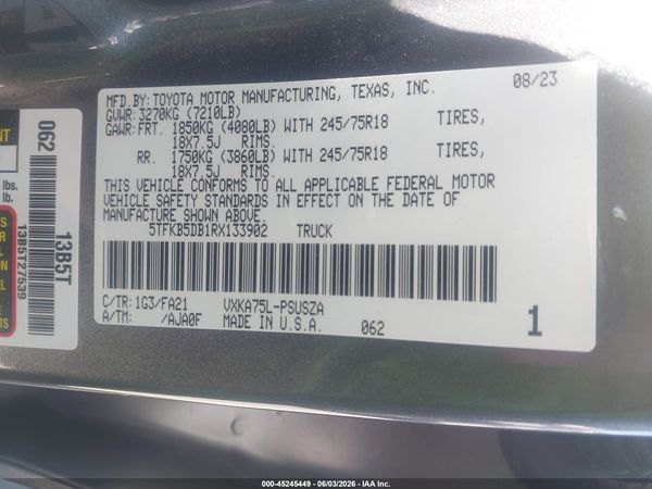 2024 TOYOTA TUNDRA SR