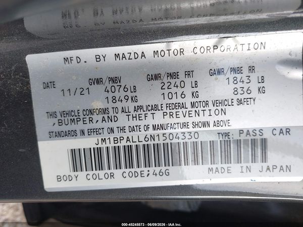 2022 MAZDA MAZDA3 PREFERRED