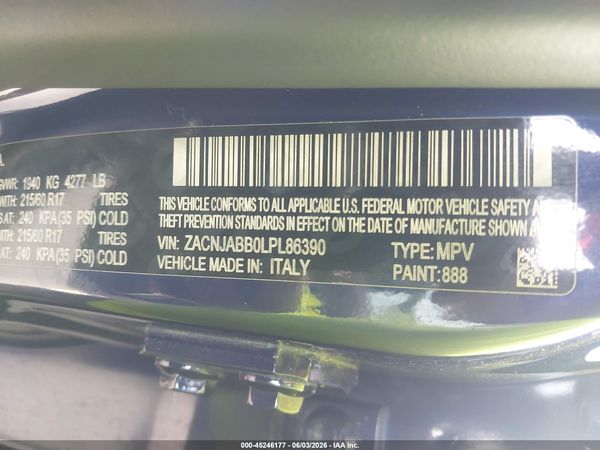 2020 JEEP RENEGADE ALTITUDE FWD