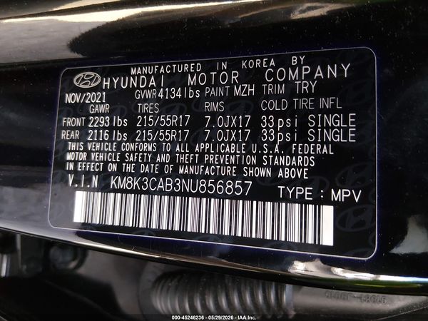 2022 HYUNDAI KONA SEL
