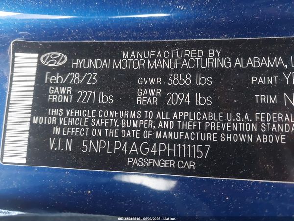 2023 HYUNDAI ELANTRA LIMITED