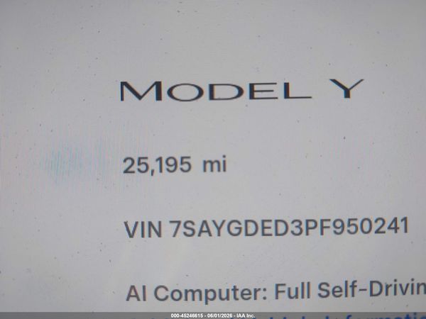 2023 TESLA MODEL Y RWD
