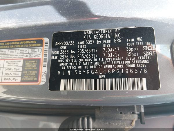 2023 KIA SORENTO LX