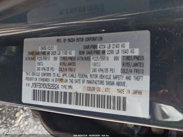 2022 MAZDA CX-5 2.5 S CARBON EDITION