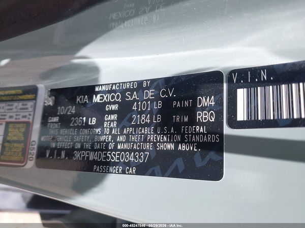 2025 KIA K4 GT-LINE