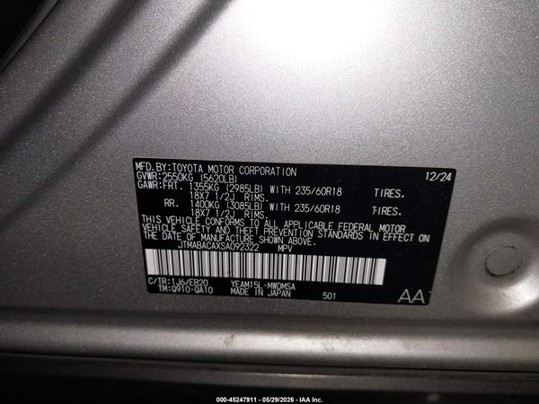 2025 TOYOTA BZ4X XLE
