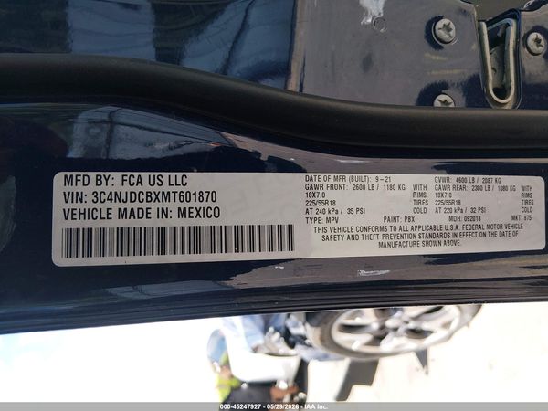 2021 JEEP COMPASS LIMITED 4X4