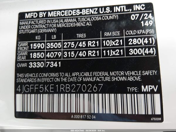 2024 MERCEDES-BENZ GLS 450 4MATIC