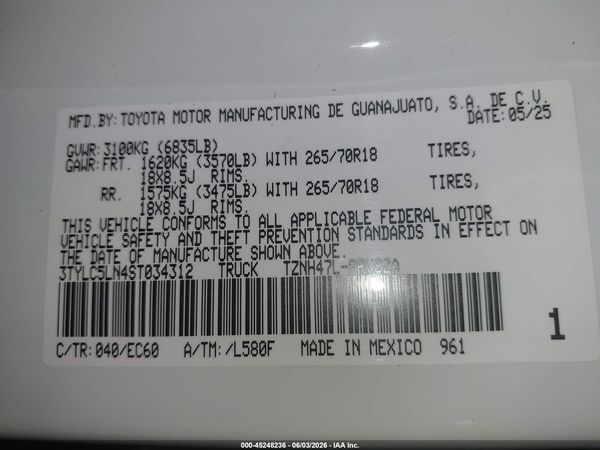 2025 TOYOTA TACOMA HYBRID TRAILHUNTER