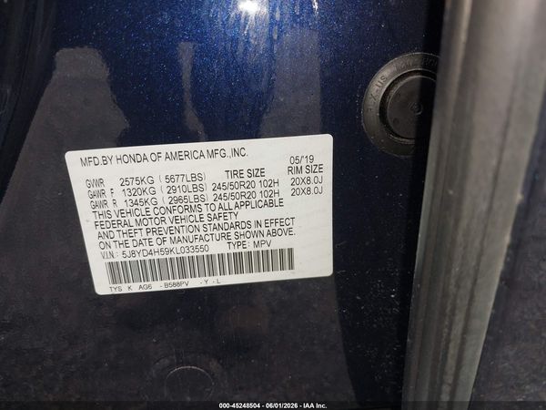 2019 ACURA MDX TECH PKG