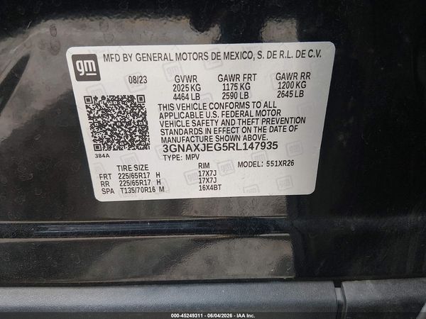 2024 CHEVROLET EQUINOX FWD 2FL — I9