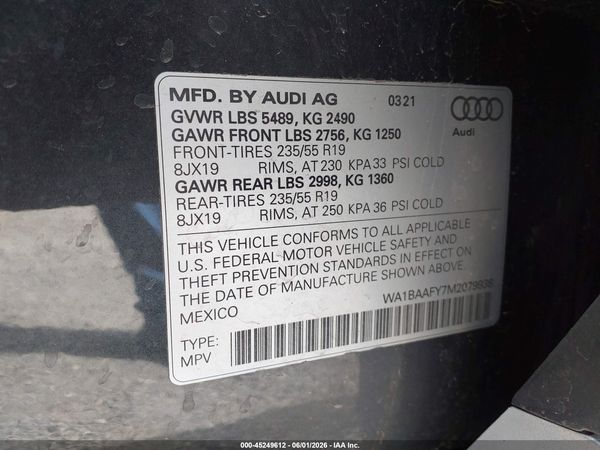 2021 AUDI Q5