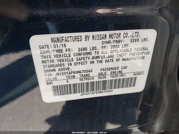 2016 INFINITI Q70H
