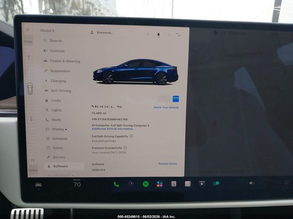 2022 TESLA MODEL S