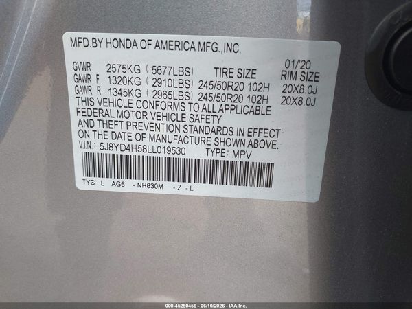 2020 ACURA MDX TECHNOLOGY PACKAGE