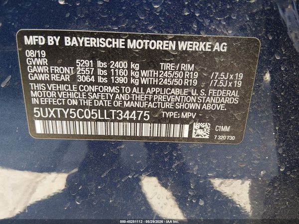 2020 BMW X3 XDRIVE30I