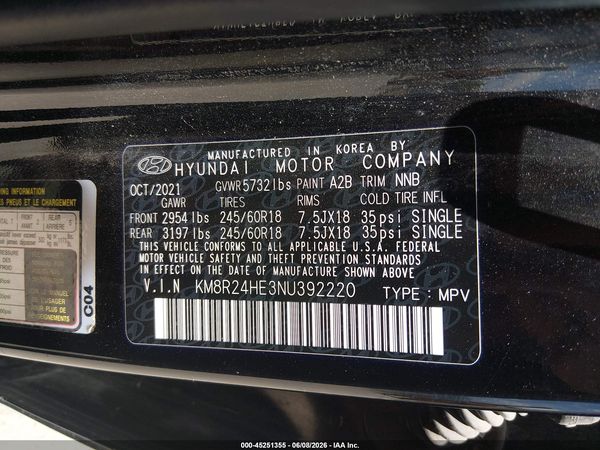 2022 HYUNDAI PALISADE SEL