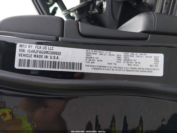 2021 JEEP GRAND CHEROKEE LAREDO E 4X4
