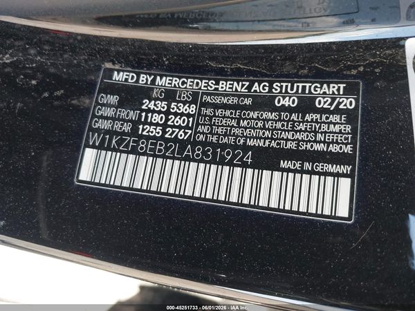 2020 MERCEDES-BENZ E 350 4MATIC