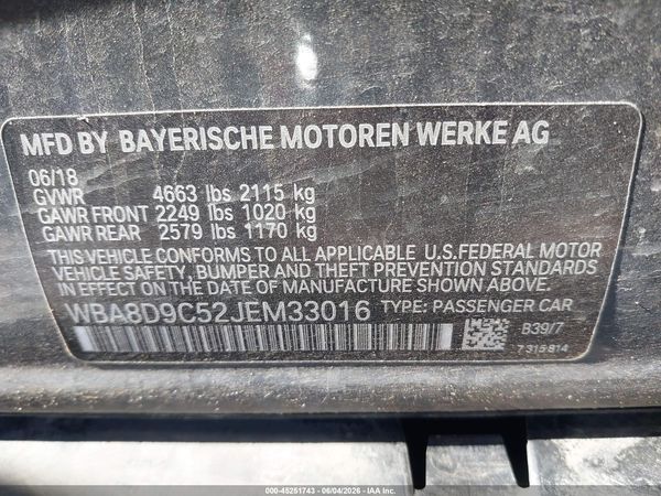 2018 BMW 330I XDRIVE