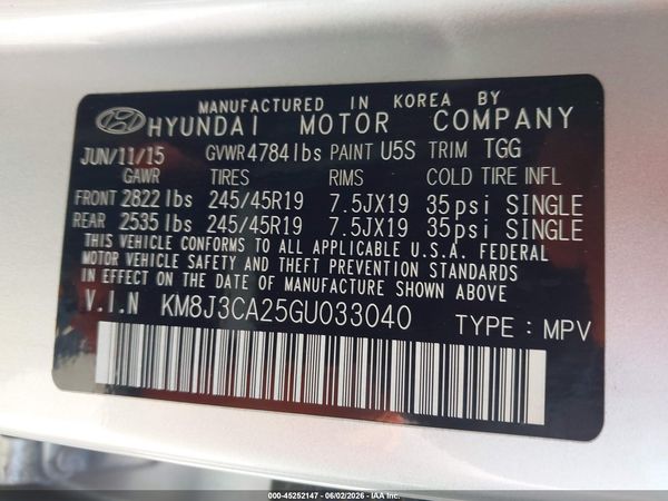 2016 HYUNDAI TUCSON SPORT