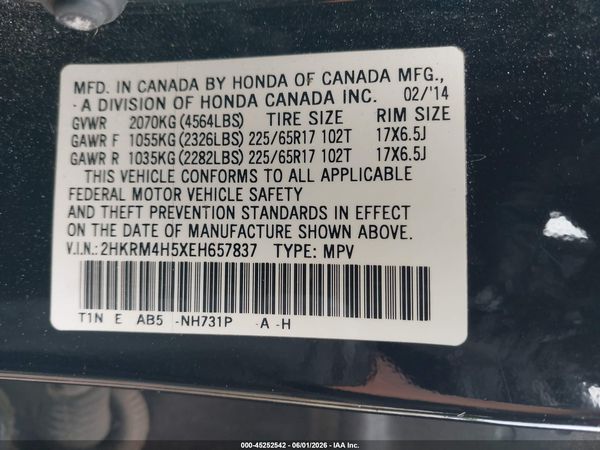 2014 HONDA CR-V EX