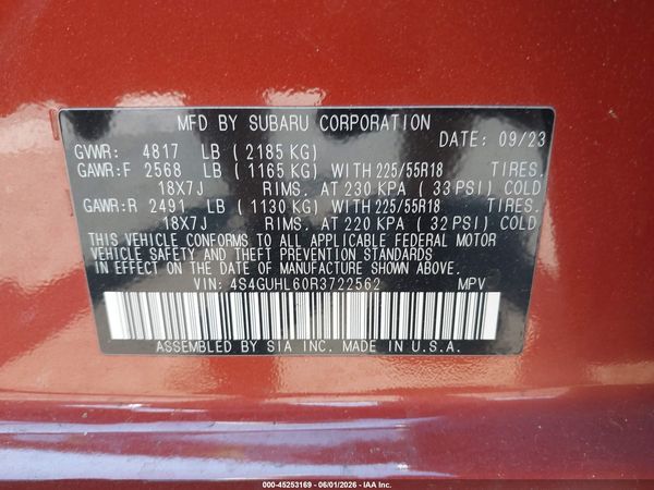 2024 SUBARU CROSSTREK LIMITED — I9