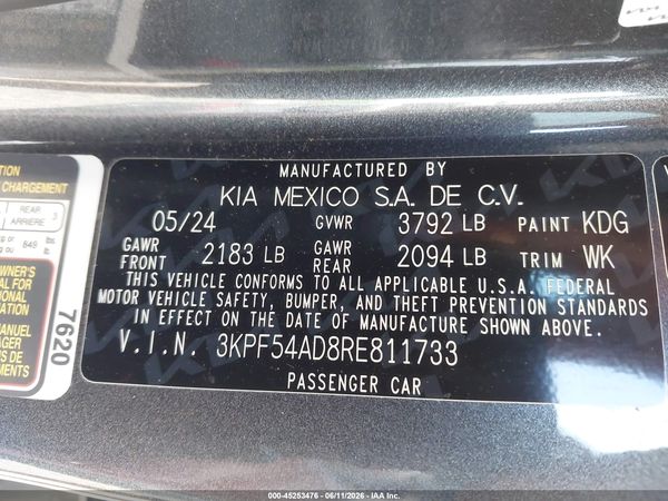 2024 KIA FORTE GT-LINE
