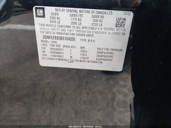 2014 CHEVROLET EQUINOX 1LT — I9