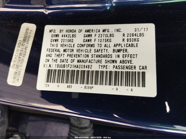 2017 ACURA TLX Base