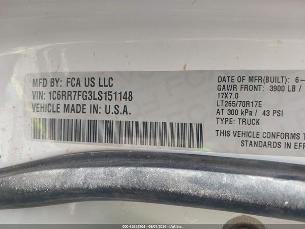 2020 RAM 1500 CLASSIC Tradesman, ST