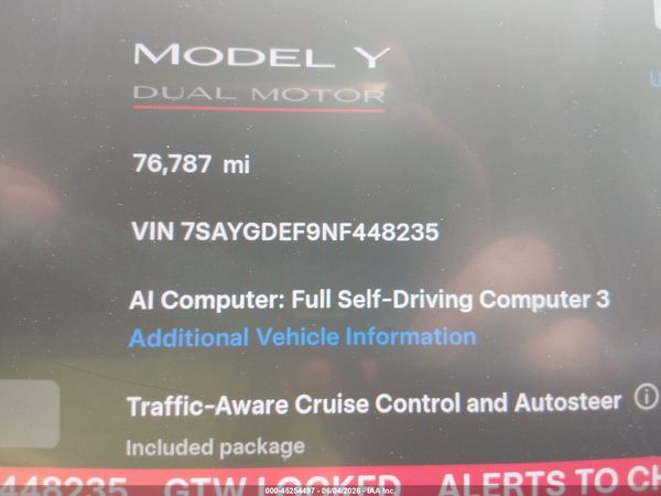 2022 TESLA MODEL Y